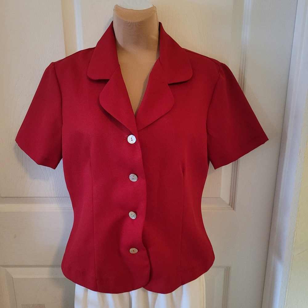 Unworn red blouse